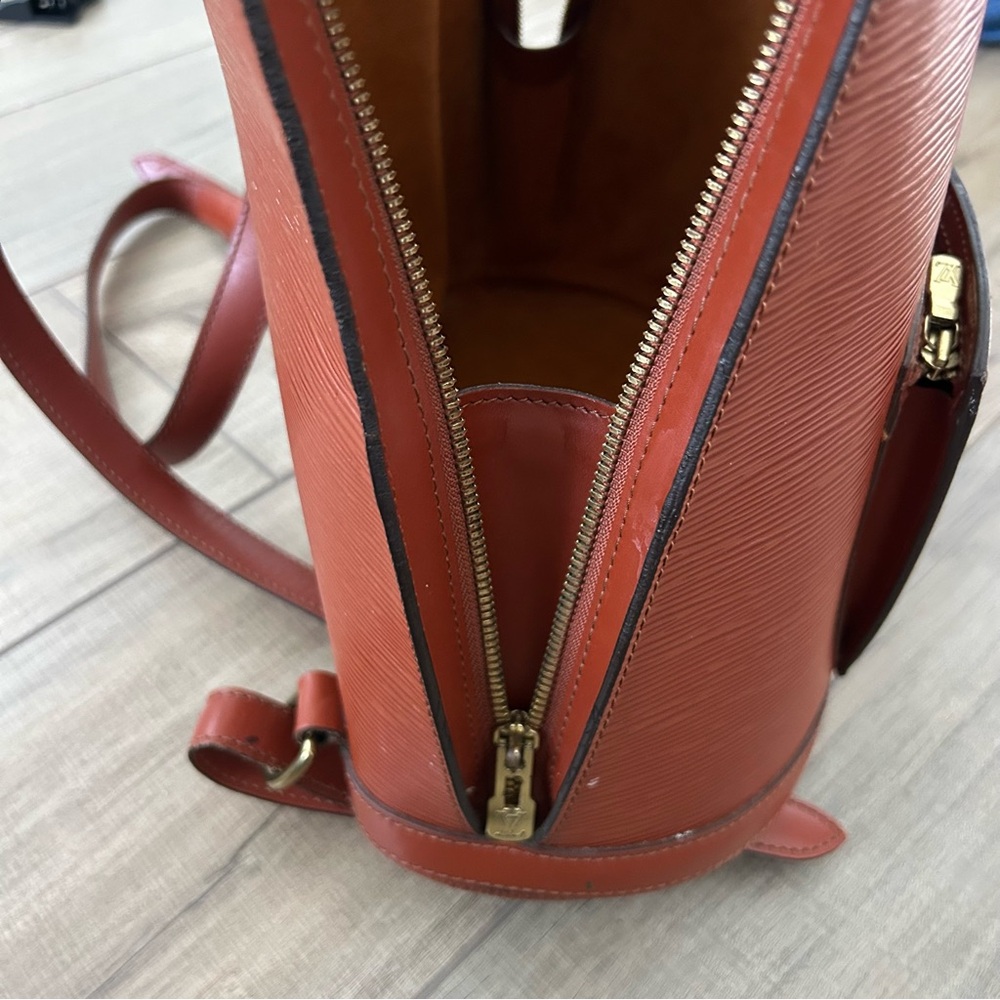 Vintage Louis Vuitton Gobelins Kenyan Fawn Brown Epi Leather GM Backpack - Picture 14 of 15